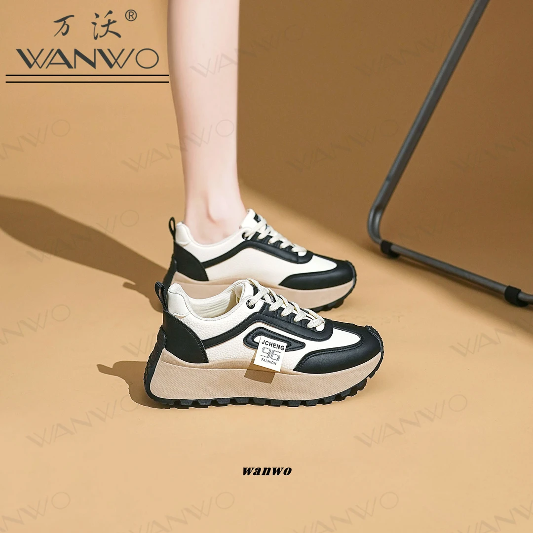 2025爆款厚底增高运动鞋女春秋新款百搭时尚休闲鞋学生韩版低帮鞋