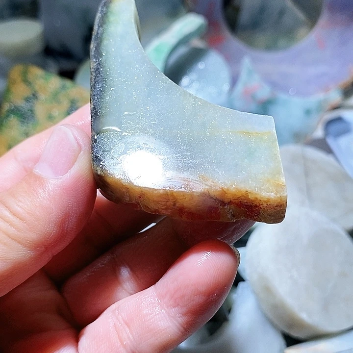 散珠翡翠边角料89
