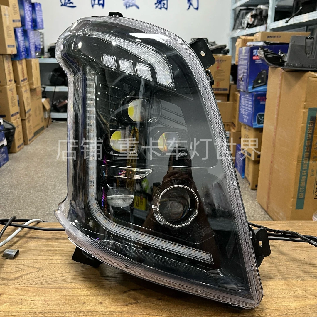 柳汽乘龙H7矩阵大灯总成乘龙H5M3激光超亮透镜款原厂配