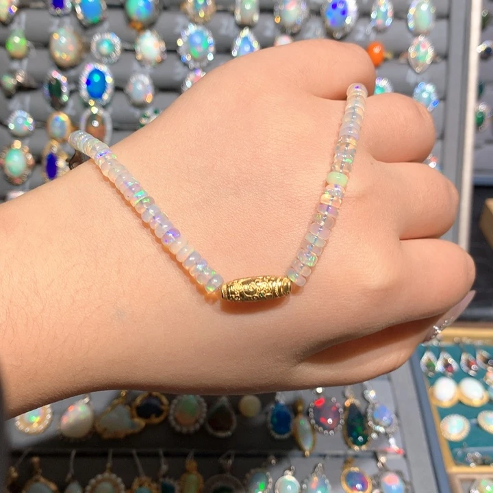 欧泊欧泊手链t银S925镶嵌