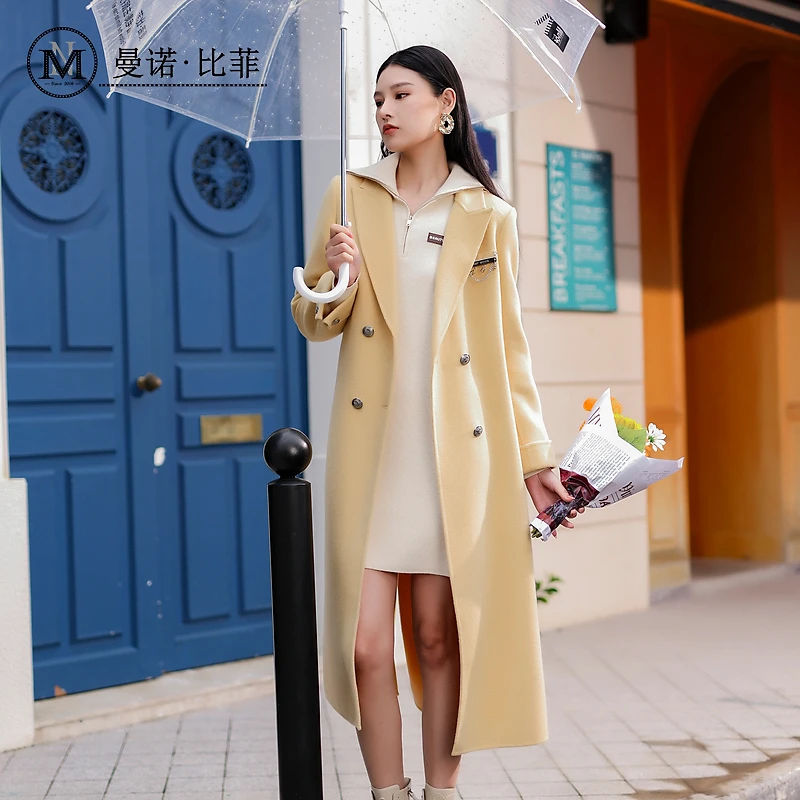 【丽公主】曼诺比菲摩登职场双面呢外套MCEG143066