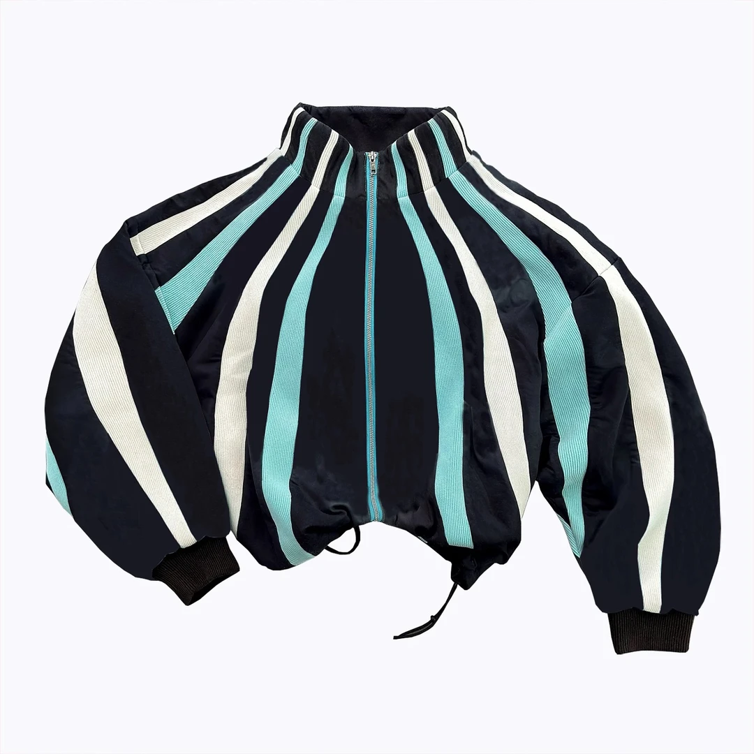 FTNTrend"array track"春秋男立领夹克夹克条纹休闲运动情侣外套