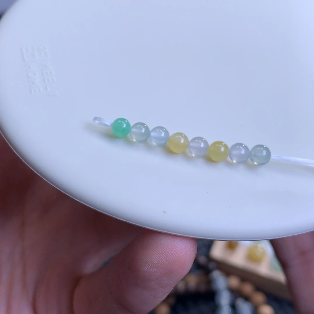 未镶嵌手链翡翠翡翠单珠卡4.4福利买断不退不换的