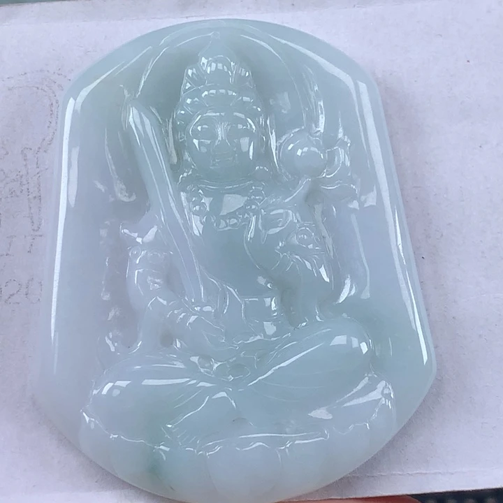 颈饰未镶嵌翡翠虚空藏菩萨吊坠