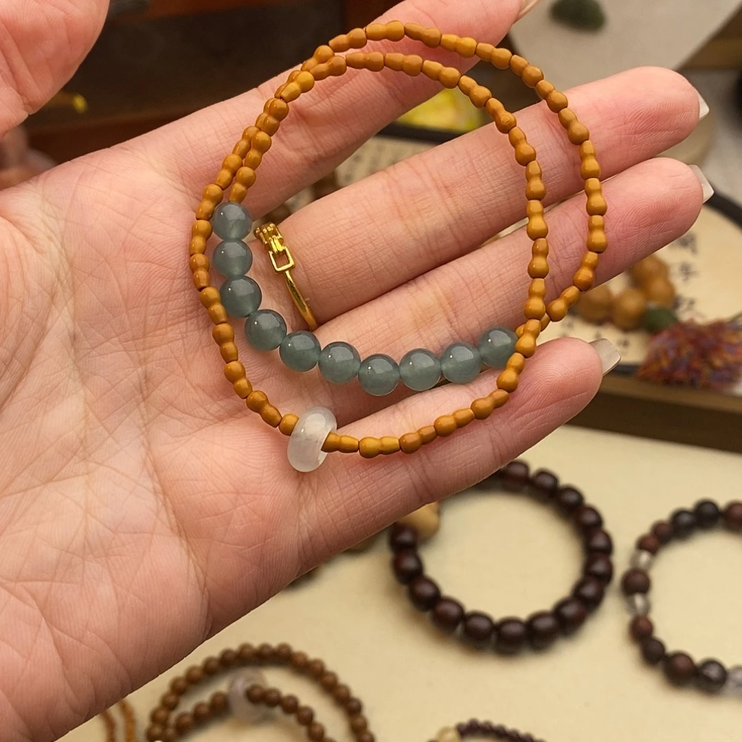 手串未镶嵌橄榄核双圈葫芦