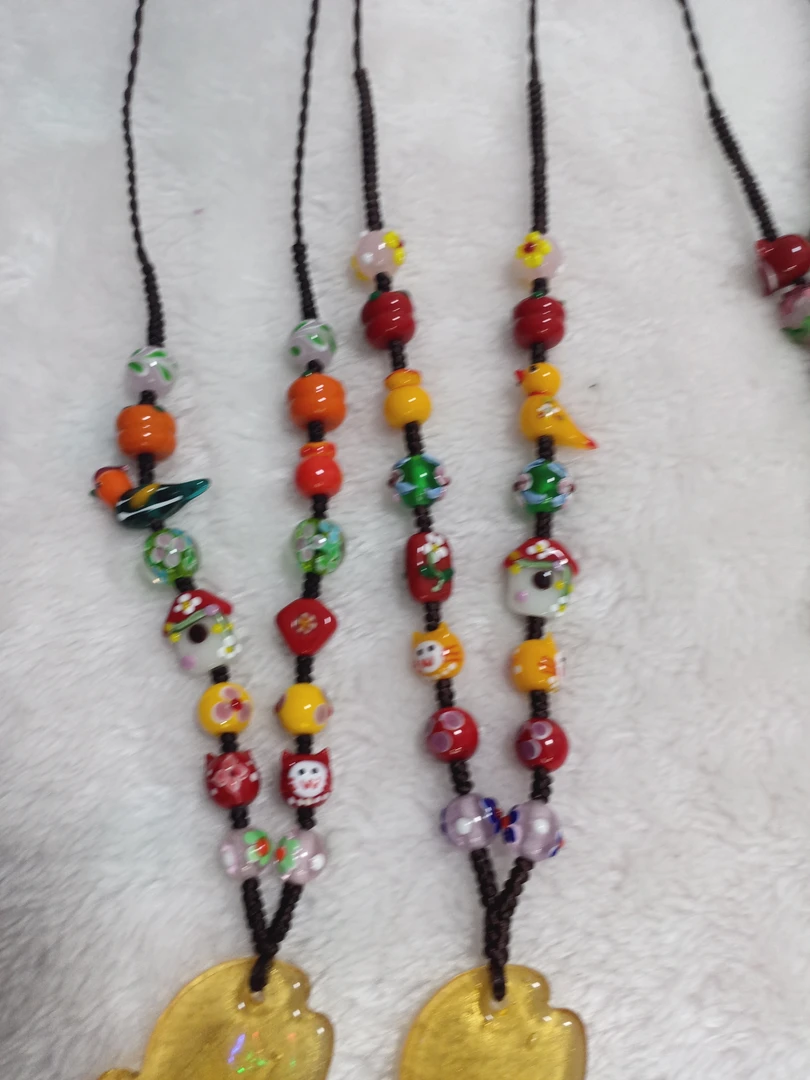 水果爱心/水滴/铃铛休闲风锁骨链纯手工女精美