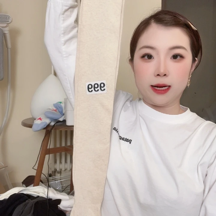 三醋酯纤维日单燕麦色高弹力大腿袜999