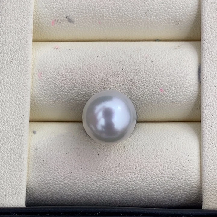 未镶嵌海水珍珠澳白裸珠正圆12mm