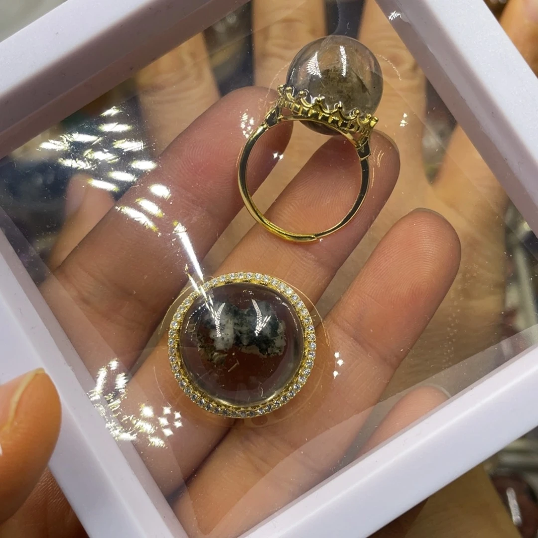 【闪购商品】水晶珠宝半成品银S925镶嵌好魔盒