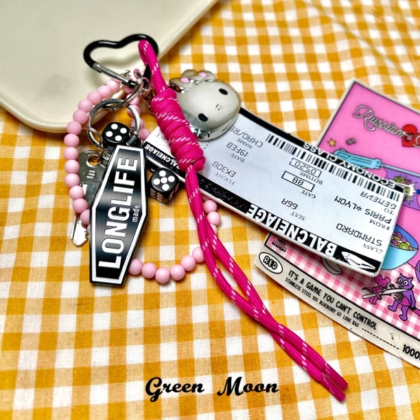 【迷格邮戳】甜酷卡通手机链钥匙扣包挂可爱C240