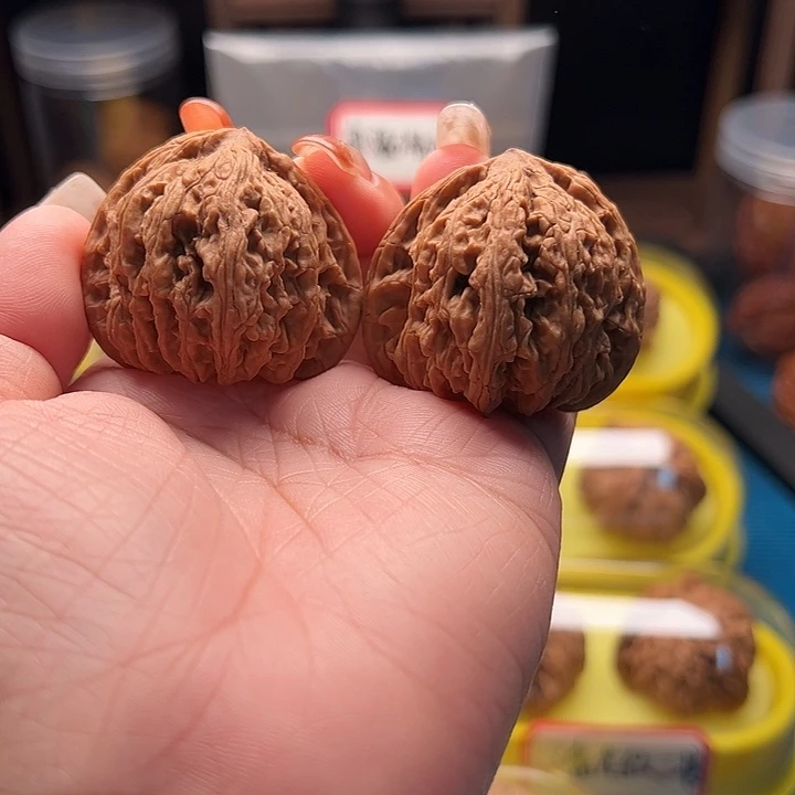吊坠文玩核桃三角密纹 全品
