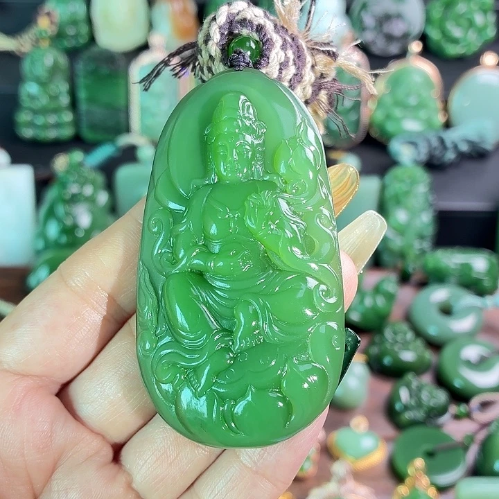 醇***境和田玉未镶嵌挂件