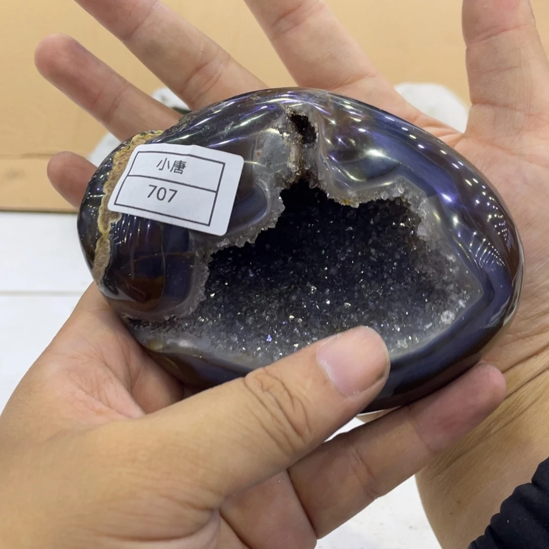 未镶嵌紫晶珠宝半成品