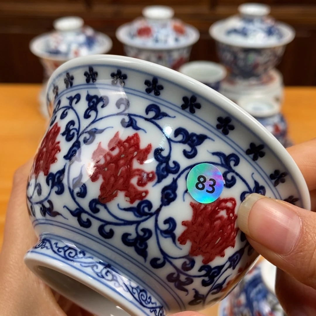 手绘现代茶具非古董