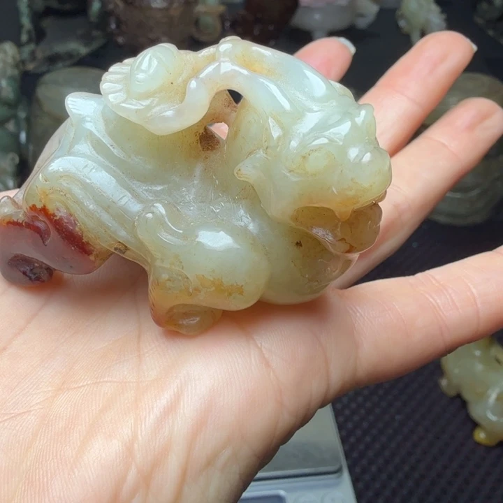 一***梅古玉老玉收藏珍品把件