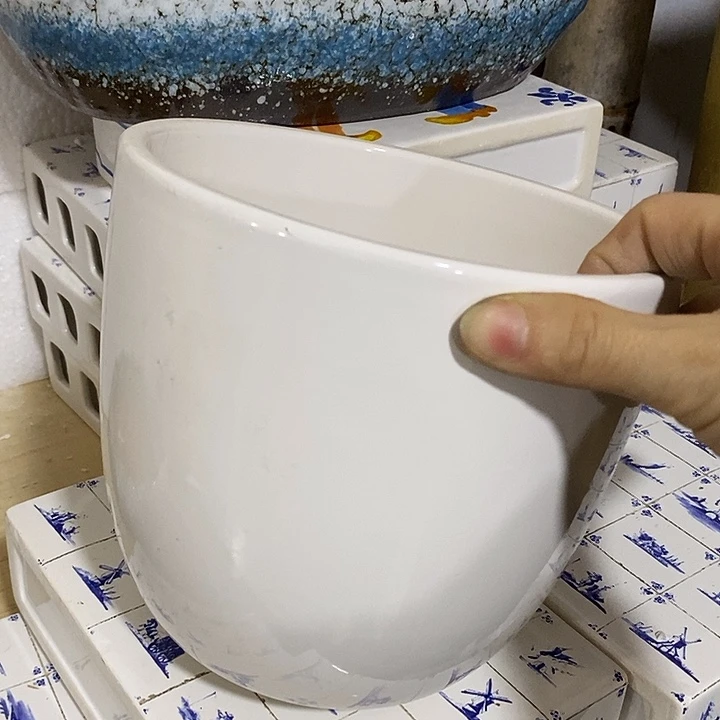 摆件陶陶盆有孔 瑕疵介意勿拍