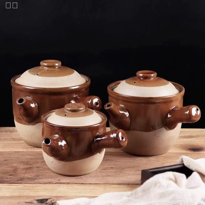老式药壶传统熬药煎药砂锅耐高温明火燃气土陶养生煲熬罐子
