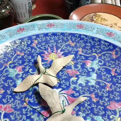 摆件风**静陶瓷摆件不固定一对