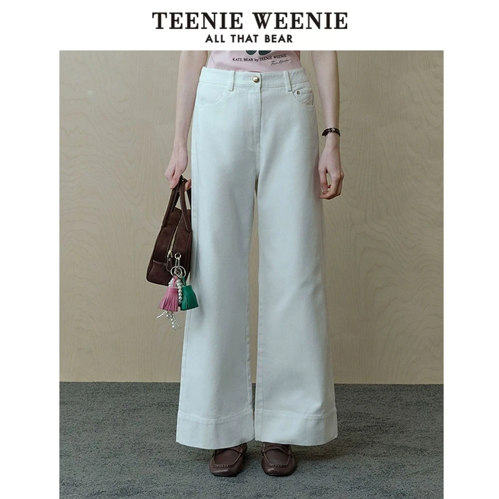 【达人专属】TeenieWeenie小熊25春新款通勤直筒裤TTTC251202W