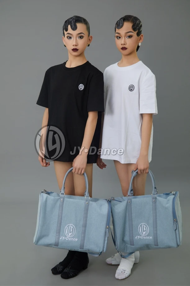 JY•Dance刺绣logo户外牛仔包系列/旅行包/健身包布包大号运动包