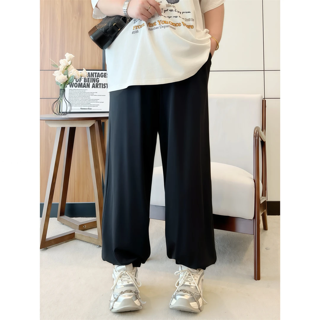 青提晨露 / UPF50+ 冰感防晒裤14969花契大码胖mm200斤