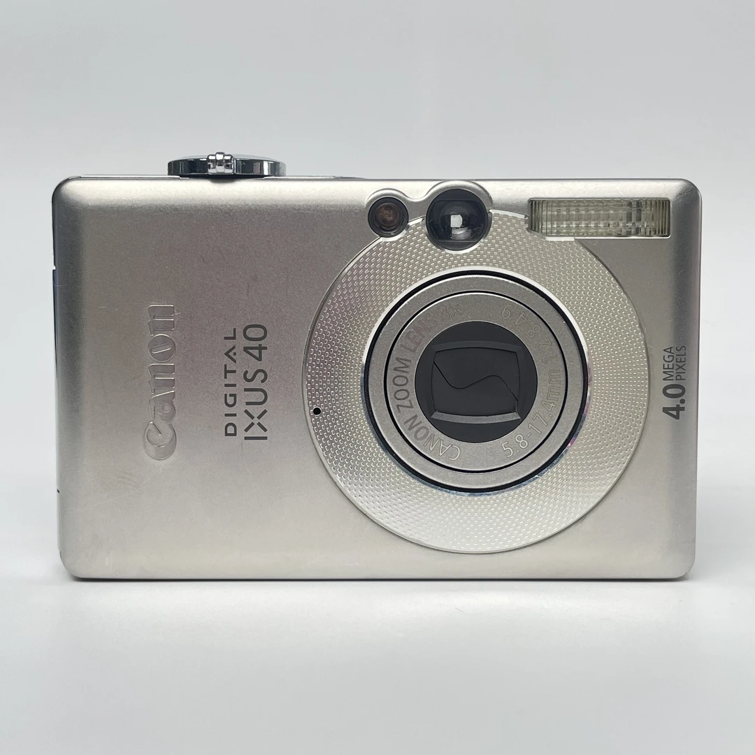 95新 Canon/佳能 ixus40银色400万像素3倍变焦复古ccd数码相机