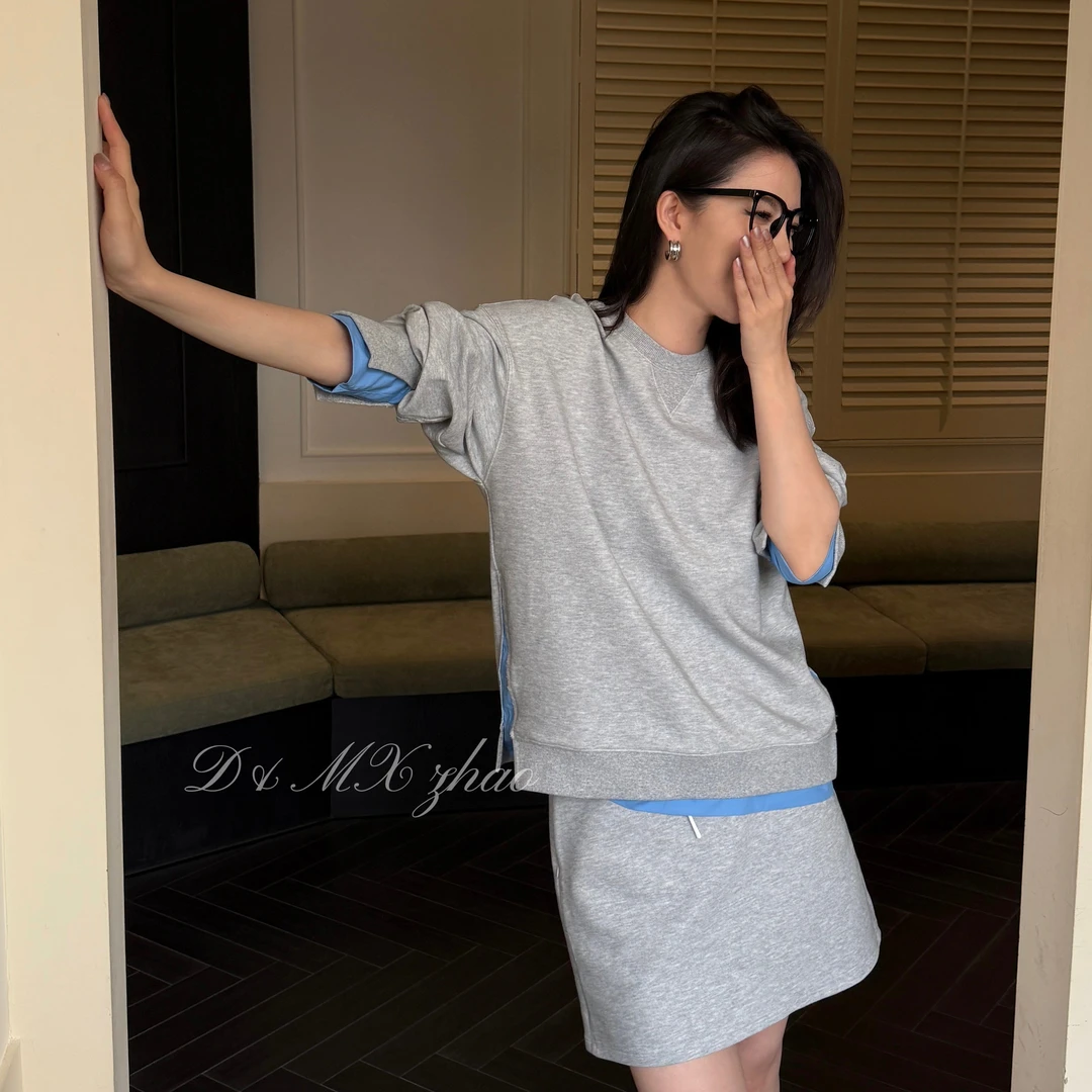 D&MX studio丨女神卫衣 缪系超显瘦减龄运动风卫衣1656-1高个子