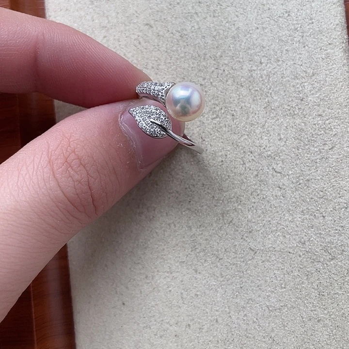 海水珍珠银S925镶嵌吊坠(不含链)