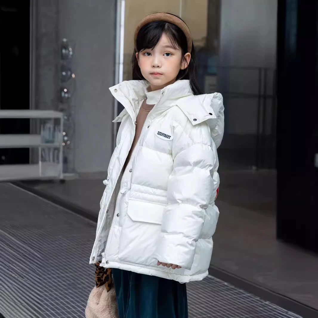 2405#冬季新款儿童羽绒服男女童冬装中小童白鸭绒童装保暖外套