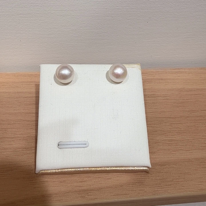 合金淡水珍珠耳饰