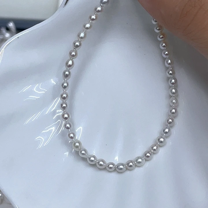 银S925镶嵌手绳淡水珍珠