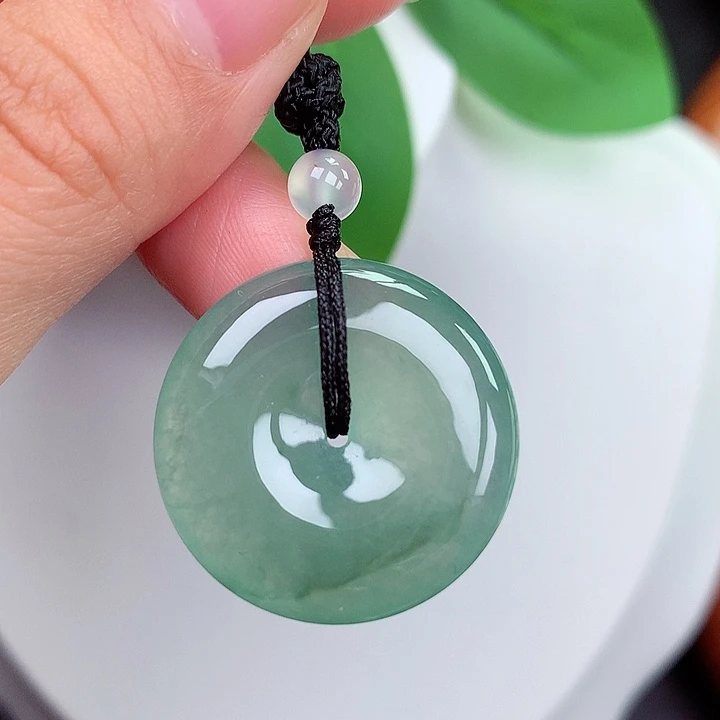 颈饰未镶嵌翡翠平安扣 25.5x5.3mm