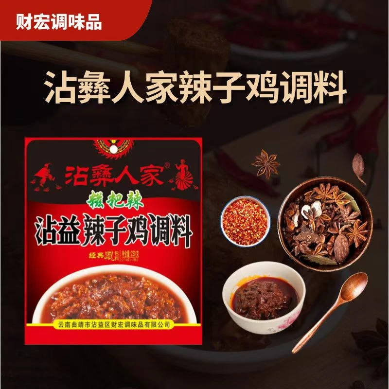 云南曲靖财宏特产沾彝人家230g辣子鸡调料 正宗老牌子特色美食