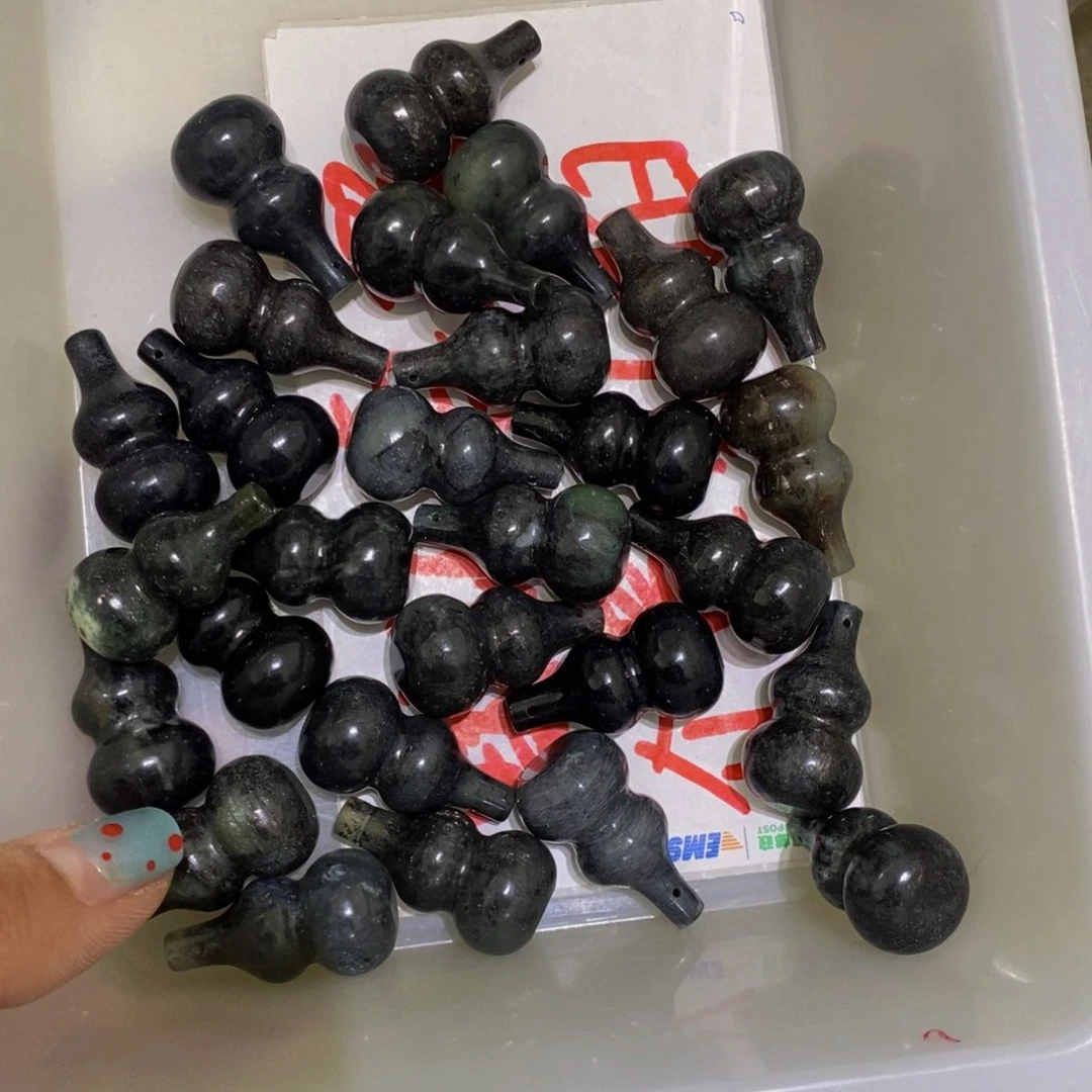 蛇纹石玉未镶嵌毛衣链57