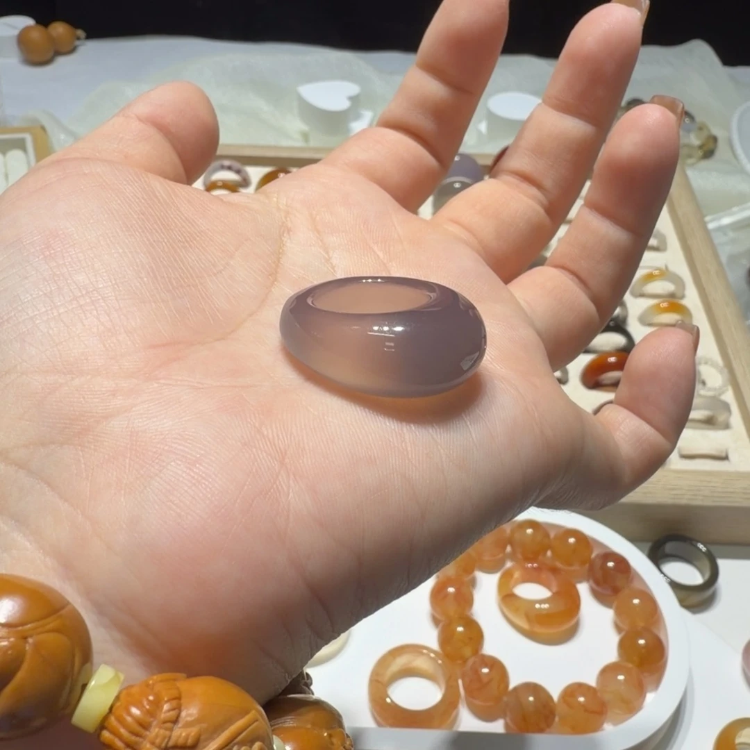 ****～玛瑙/玉髓未镶嵌戒指港12