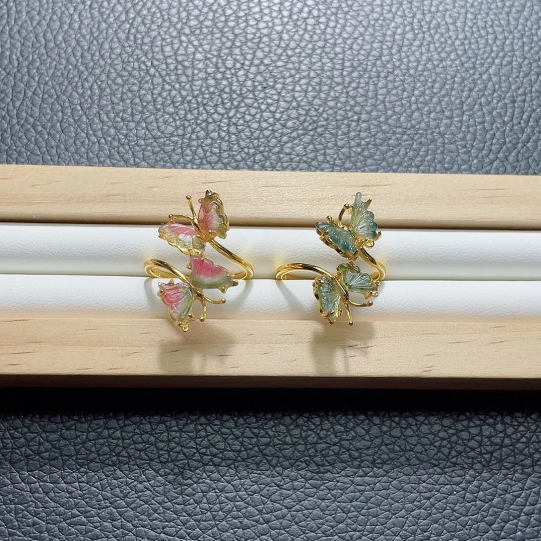 碧玺未镶嵌戒指多样性发其一