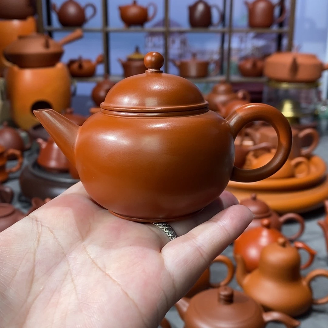 紫砂茶壶吴炫杰朱泥水平100cc
