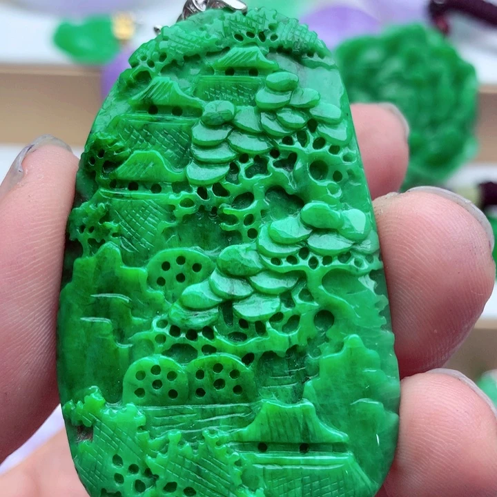 翡翠未镶嵌吊坠(不含链)