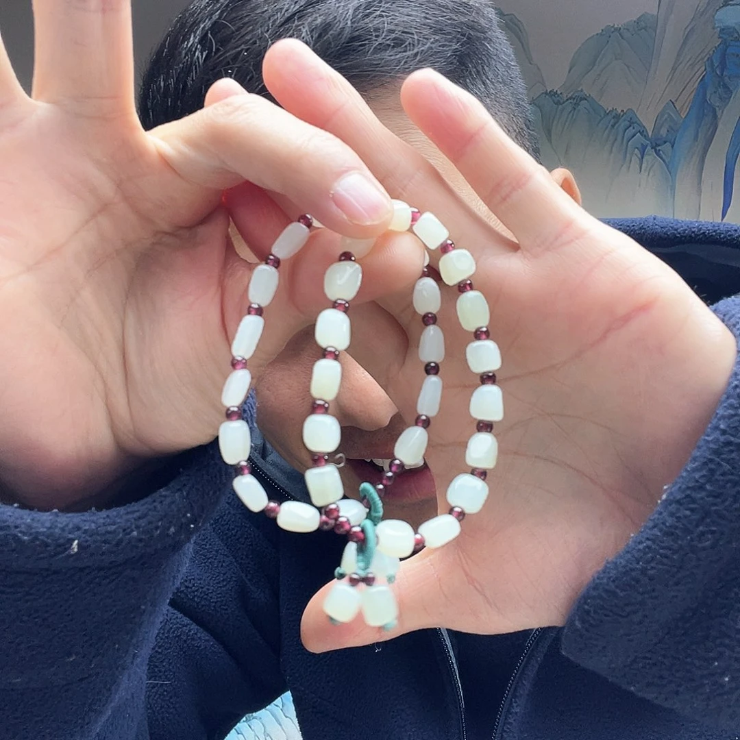 和田玉未镶嵌手链