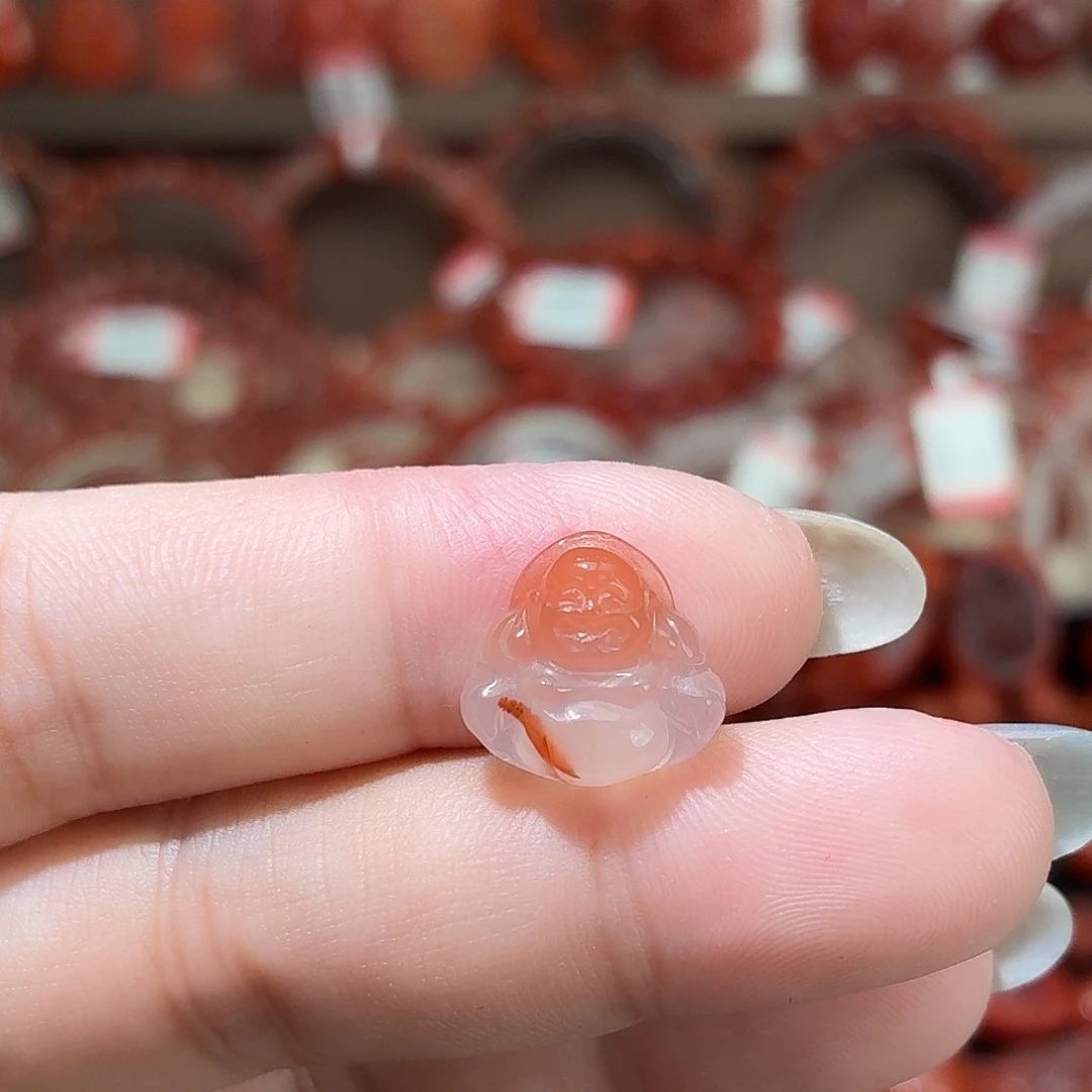 南红玛瑙未镶嵌颈饰小佛公