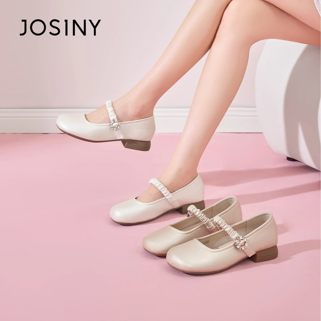 卓诗尼气质轻奢玛丽珍女鞋2025夏季新款网红外穿休闲百搭软底单鞋