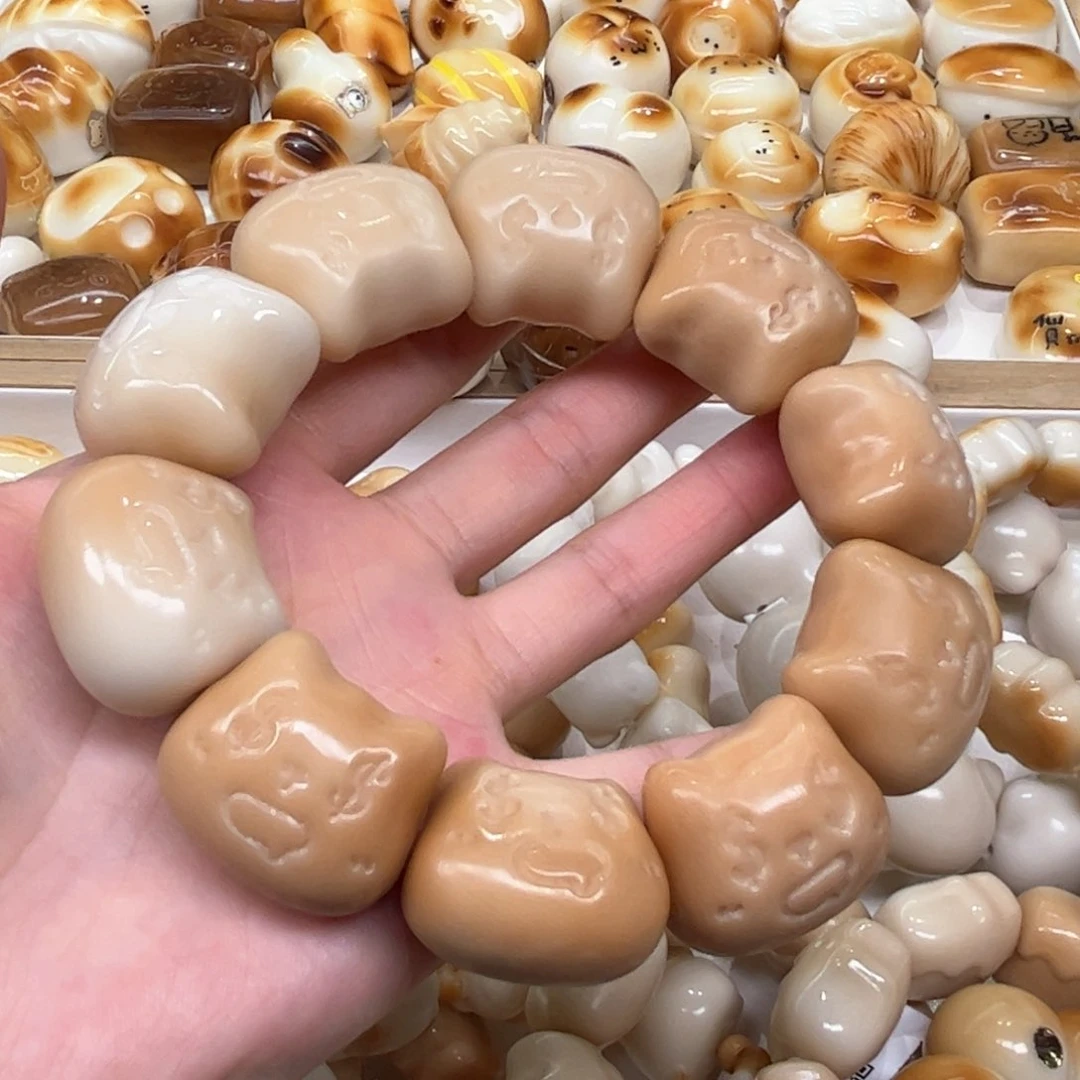 菩提根/象牙果手串7.20.17象牙果糖心美金猫头微瑕