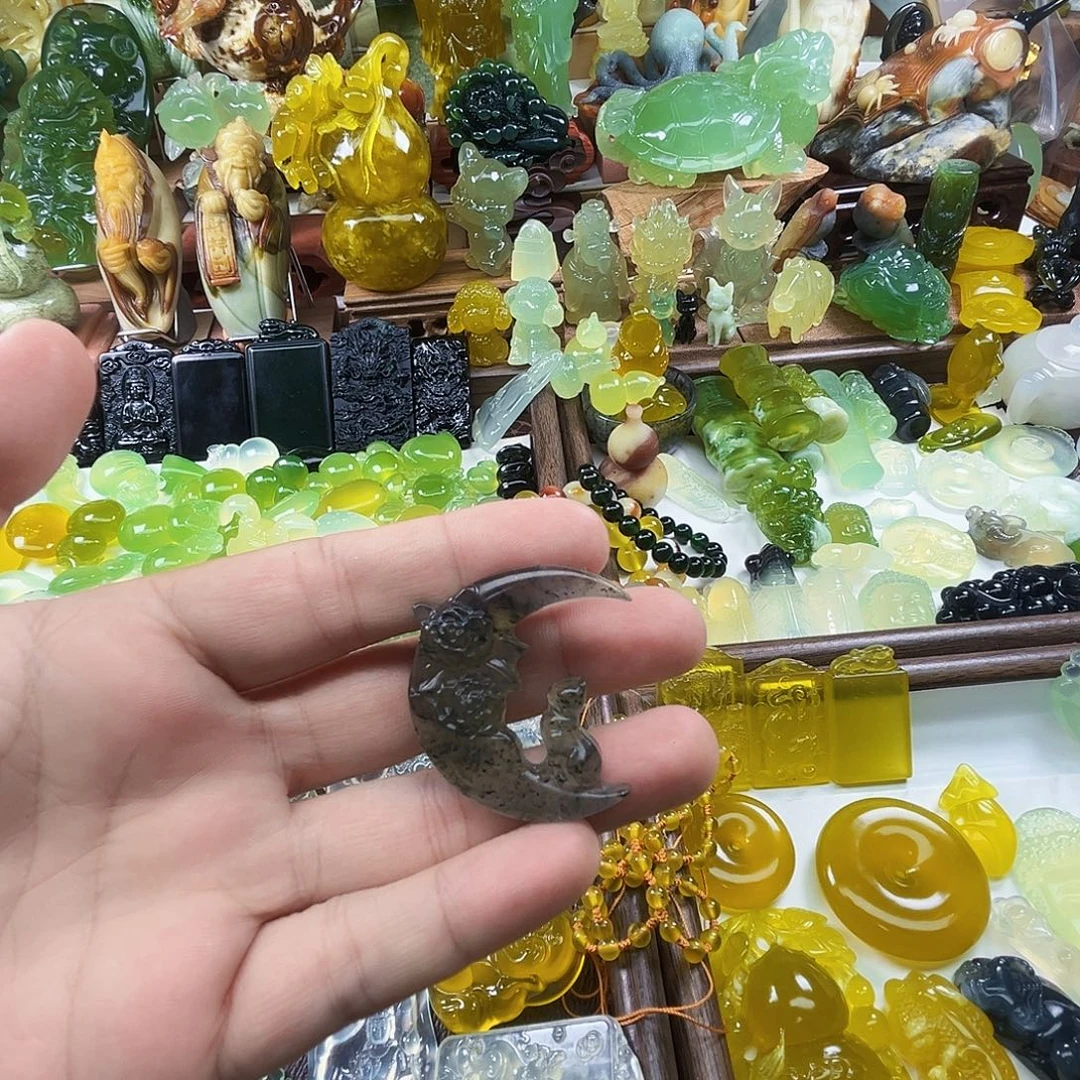 岫玉未镶嵌吊坠(不含链)