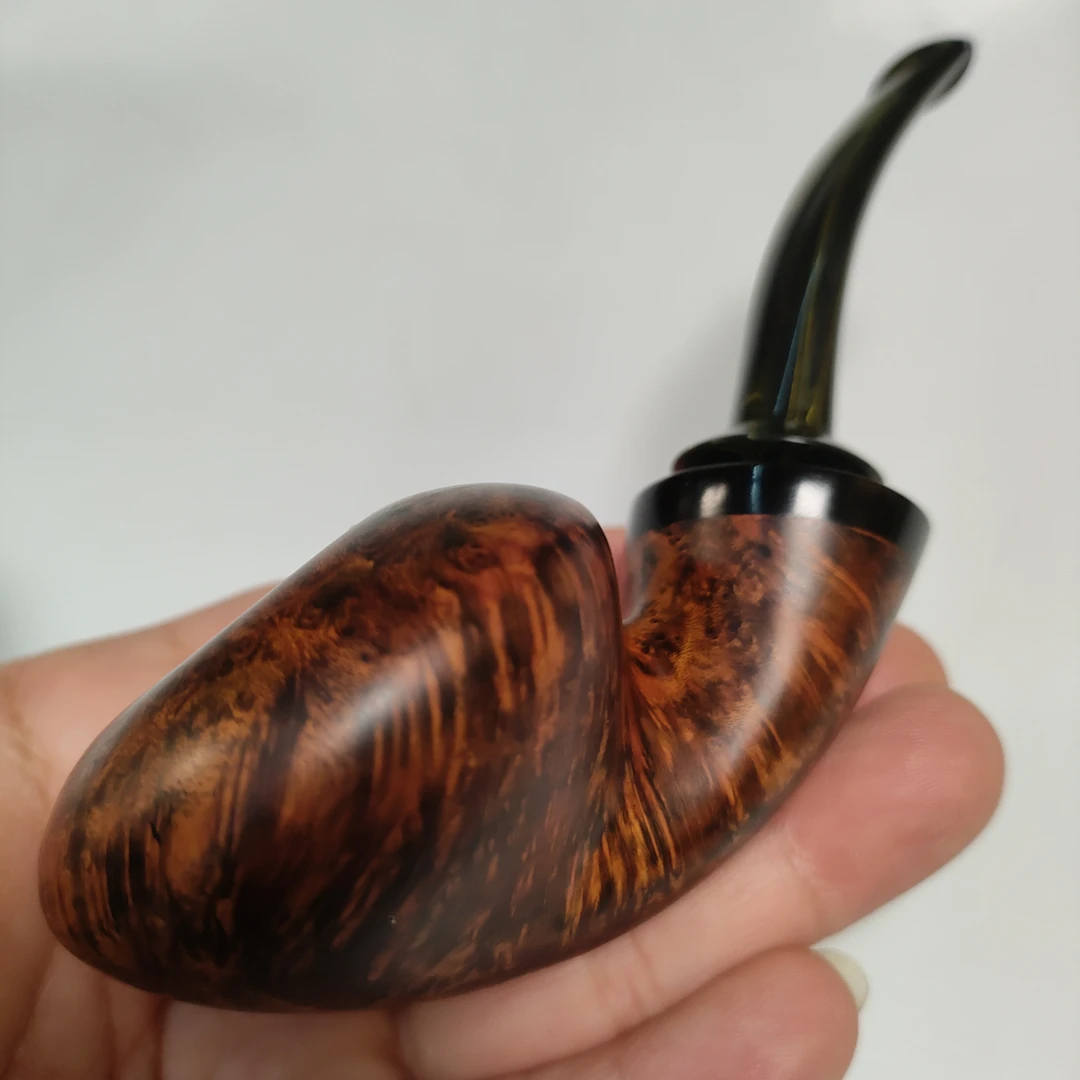 无戳记老式工艺打板烟斗