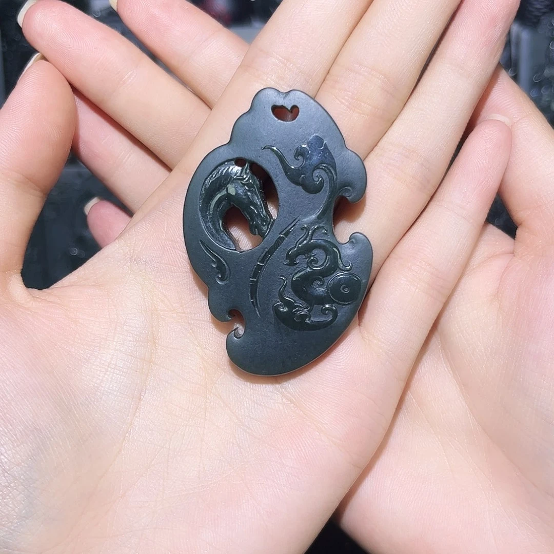 和田玉（青玉）未镶嵌颈饰厚*