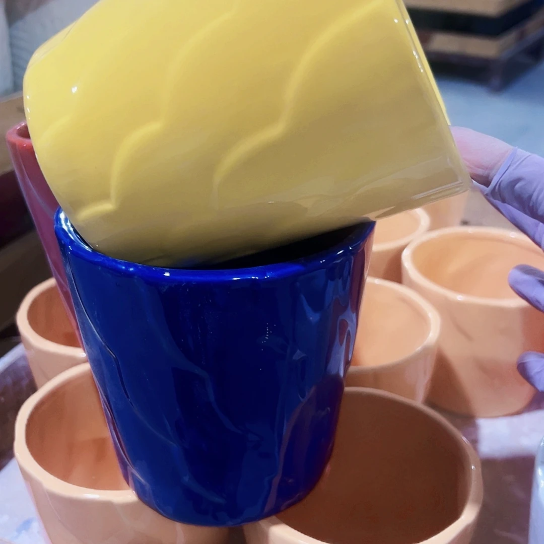 有孔外贸尾单陶瓷花盆凑单10米包邮