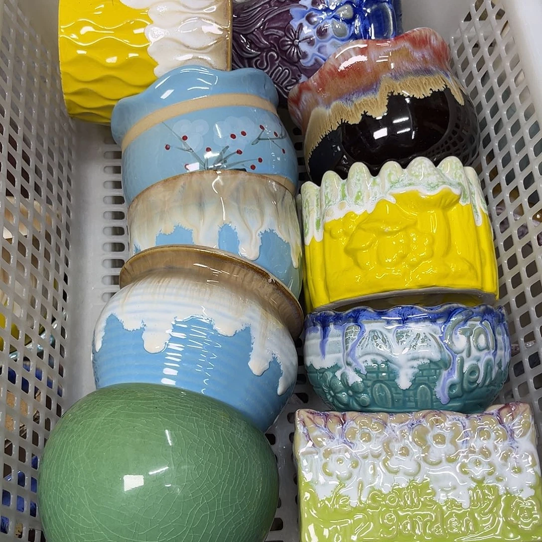 陶瓷陶瓷花盆特价上新口8-10厘米