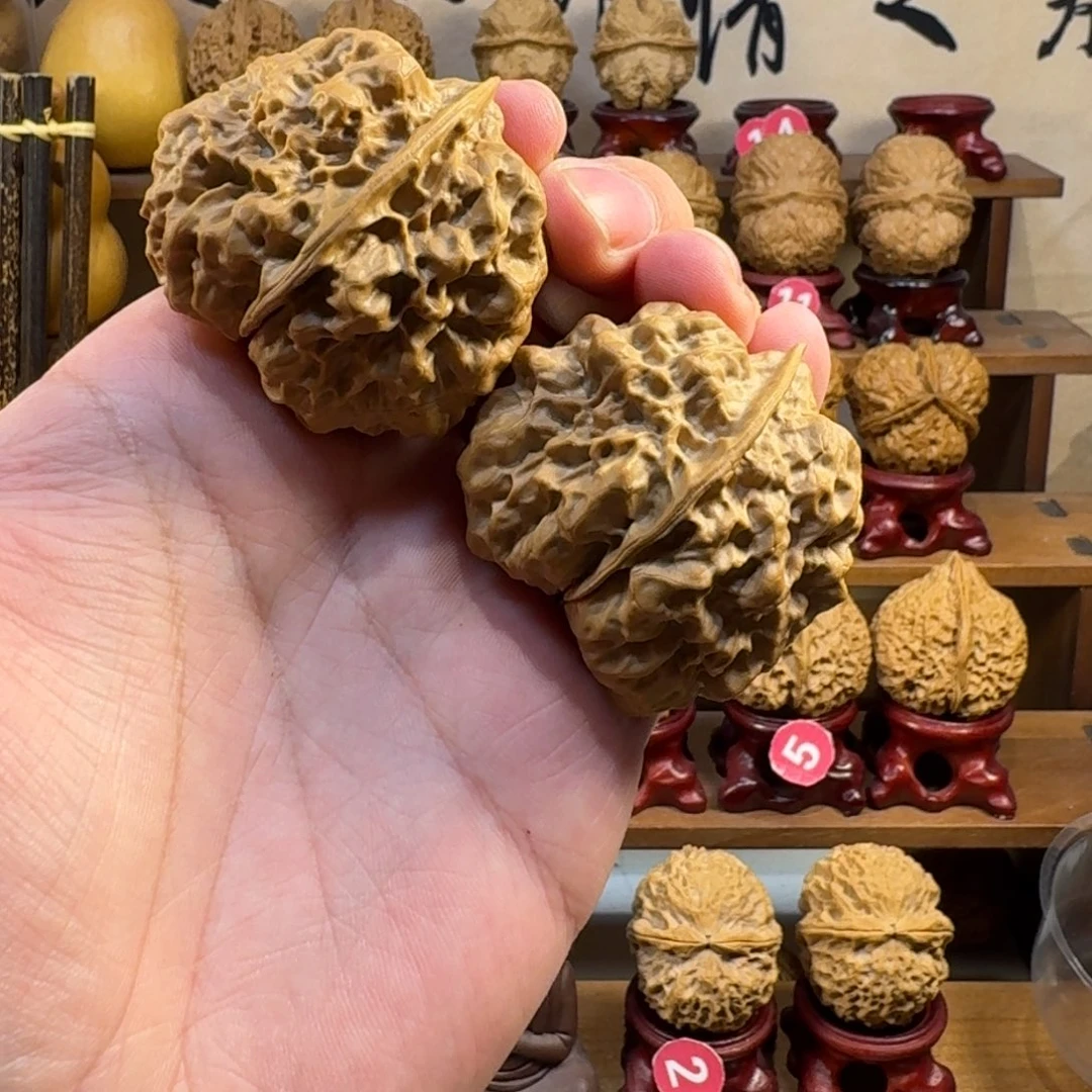 铁核桃把件上古蛤蟆头 毒刺49尺