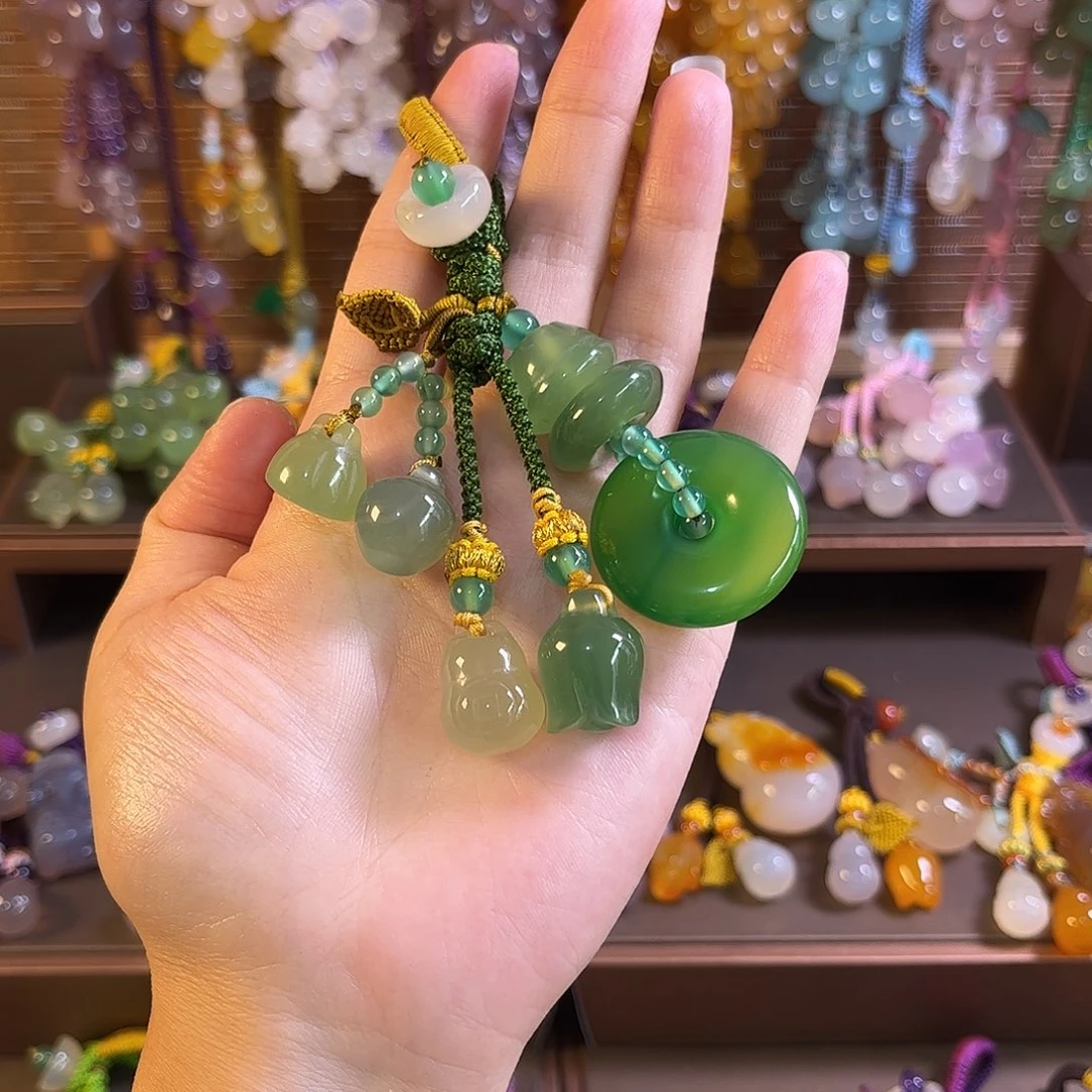 玛瑙/玉髓未镶嵌车挂