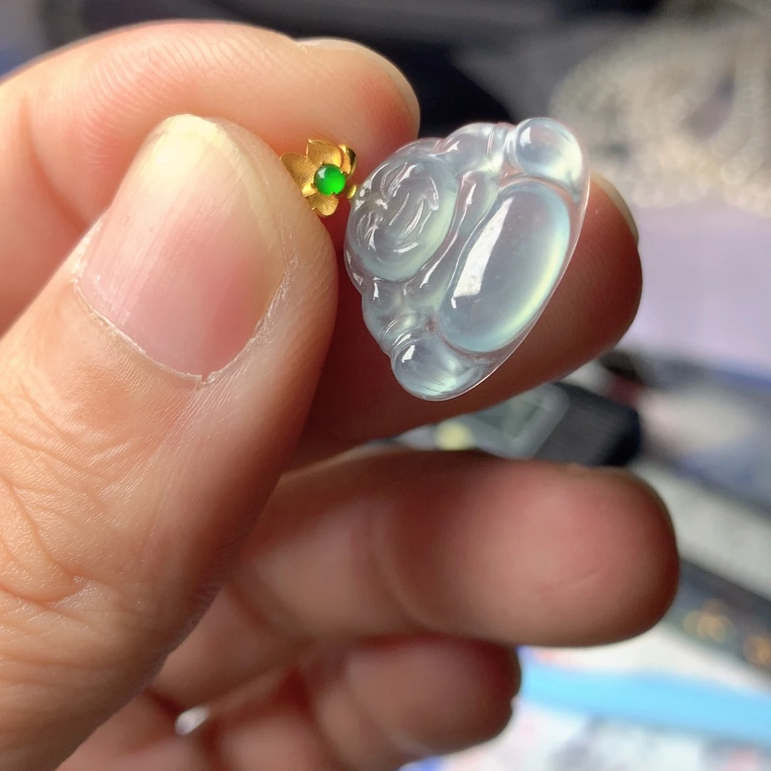 【闪购商品】颈饰18K金镶嵌翡翠翡翠